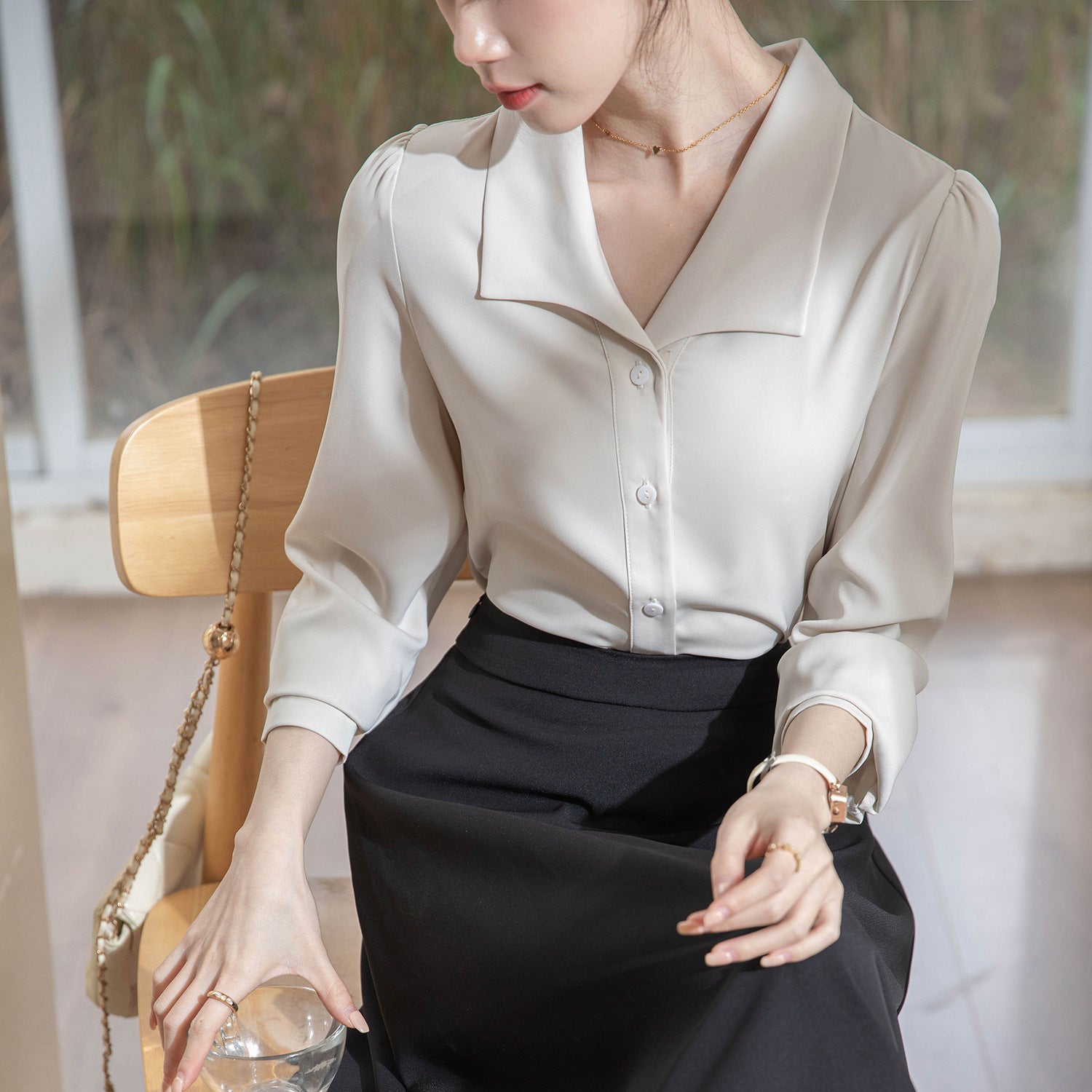 Women's High-grade Long-sleeved Shirt