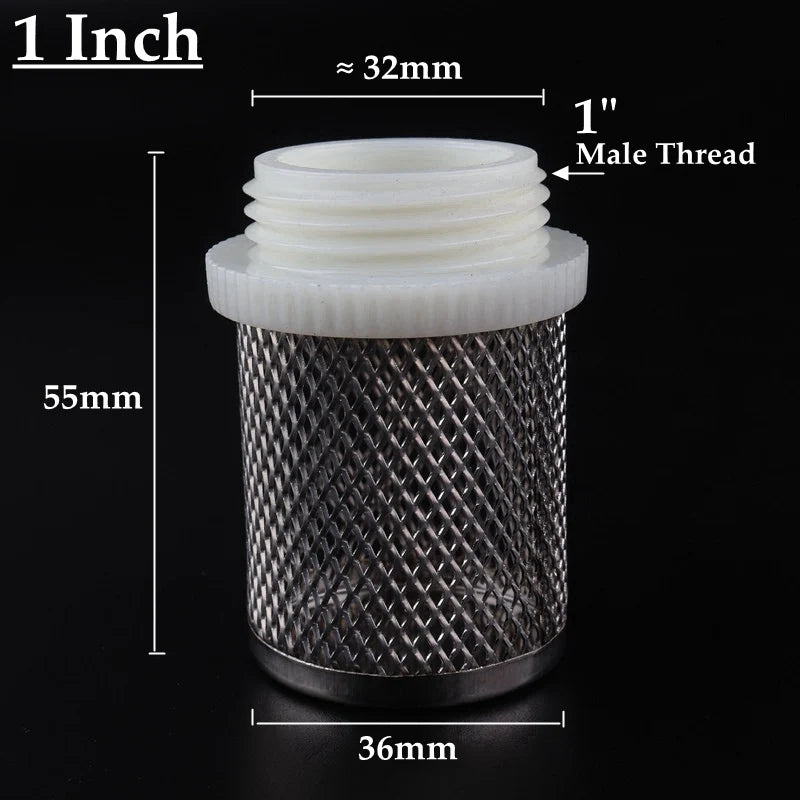 1/2~4 Inch Stainless Steel Net Filter Garden Watering Irrigation Aquarium Fish Tank Filter Water Pump Protect Hose Mesh Strainer