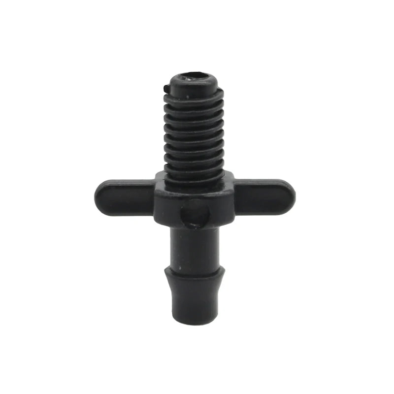 1/4" Barbed Straight Connector with Threaded Garden Hose Fittings Agricultura Irrigation Garden Pipe Connectors 50 PCs