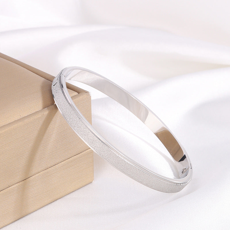 Titanium Steel Bracelet Starry Frosted