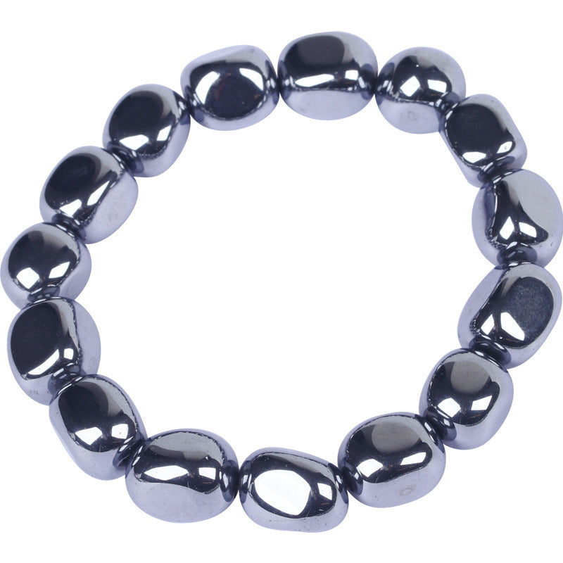 Simple All-match Titanium Hertz Bracelet With Shape Beads