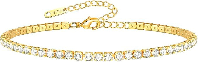 French Minority Colorful Shining Zircon Snake Chain Leather Rope Beach Love Anklet