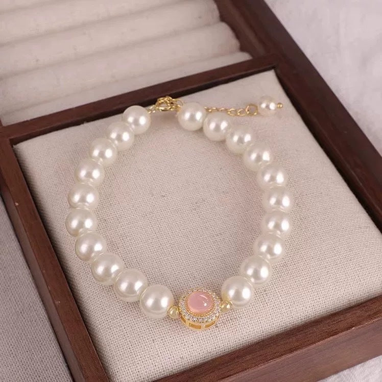 Light Luxury Minority Exquisite French High Sense Beaded Bracelet