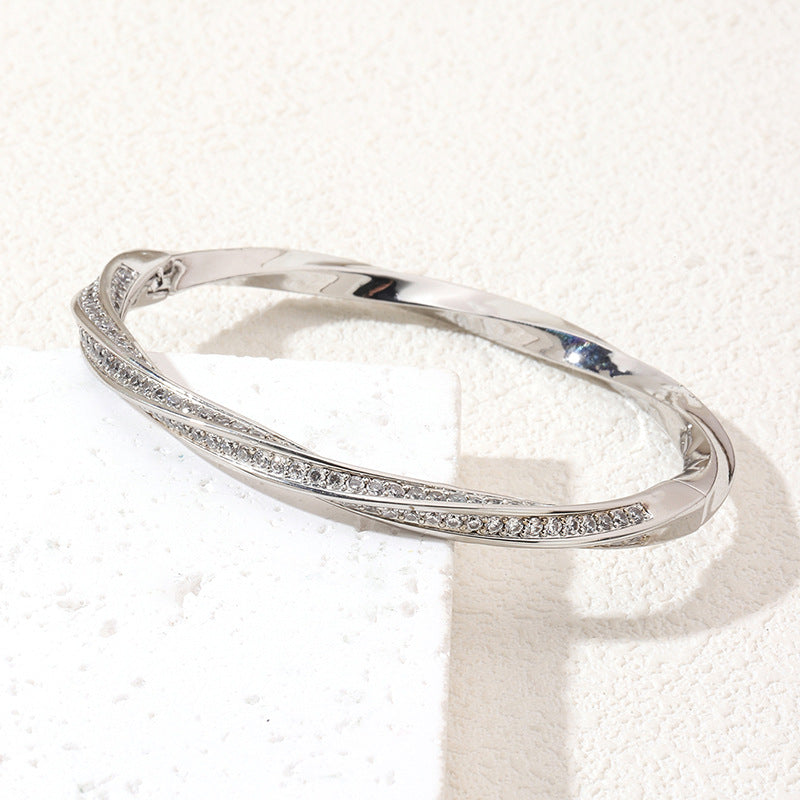 European And American Mobius Starry With Diamonds Bracelet