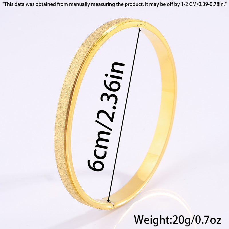 Titanium Steel Bracelet Starry Frosted
