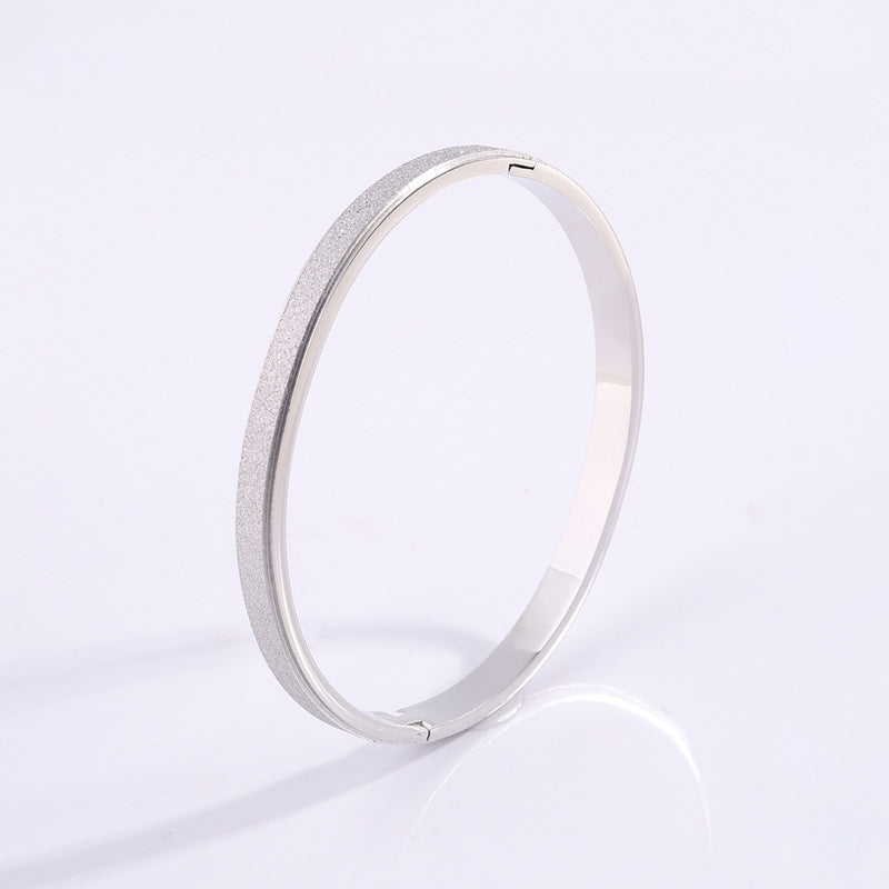 Titanium Steel Bracelet Starry Frosted
