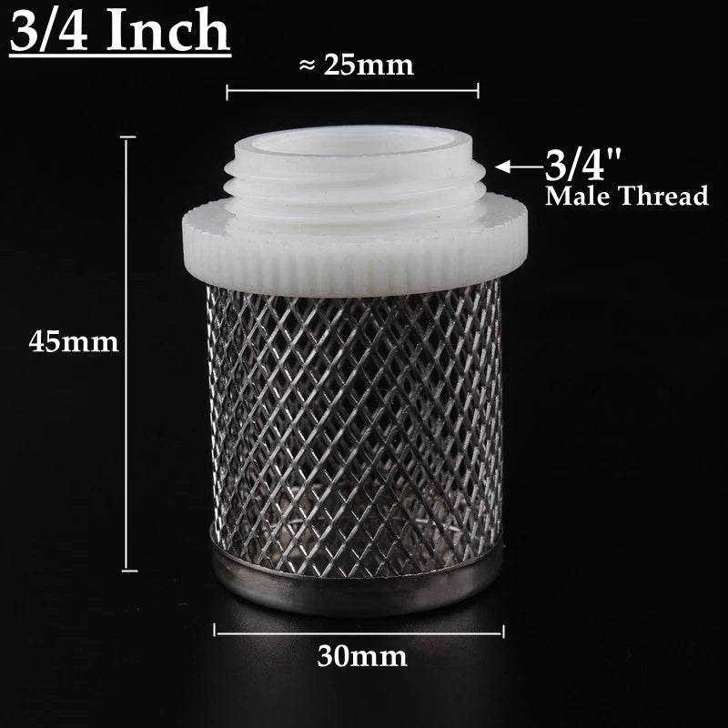 1/2~4 Inch Stainless Steel Net Filter Garden Watering Irrigation Aquarium Fish Tank Filter Water Pump Protect Hose Mesh Strainer